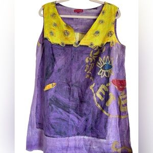 Vintage Louise Della Tunic/  Dress (wearable Art) perfect💋